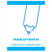 Crayon bleu ciel