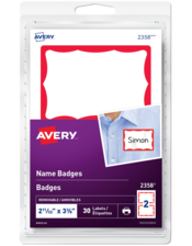 Étiquettes de badges 