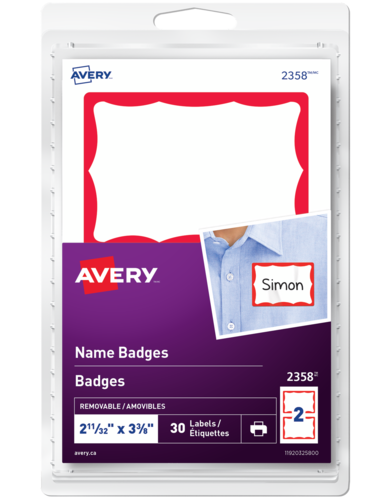 Name Badge Labels