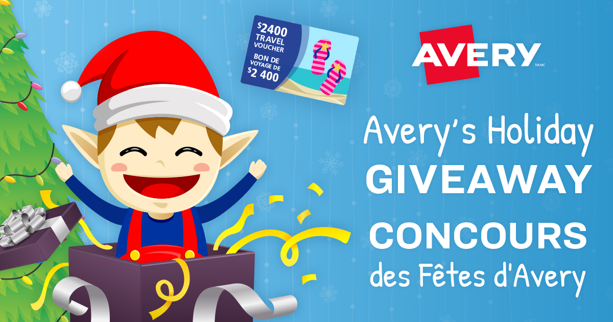 online contests, sweepstakes and giveaways - Help Henry for the Holidays on Avery.ca