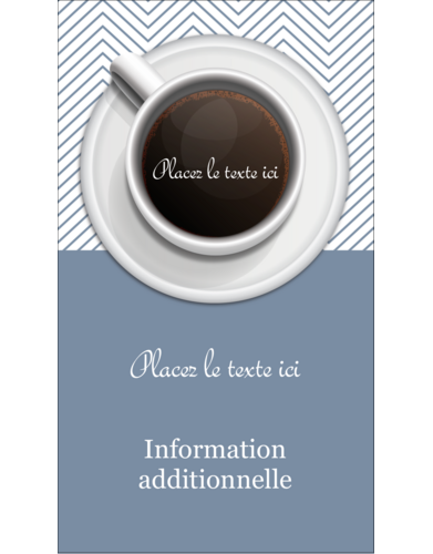 Tasse à café au-dessus