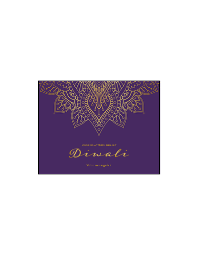 Diwali en élégant henné