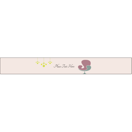 Interior Design Chair predesigned Label and Card template for future ...