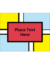Red Mondrian Squares