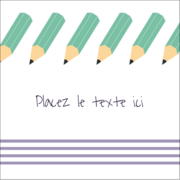 Rangée de crayons