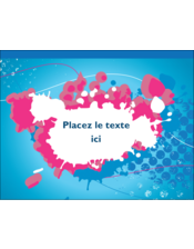 Explosion rose et bleue