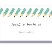 Rangée de crayons