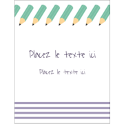 Rangée de crayons