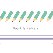 Rangée de crayons