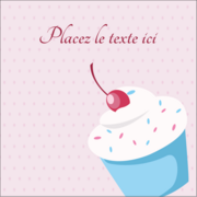 Petit gâteau aux cerises