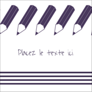 Rangée de crayons