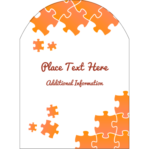 Orange Puzzle predesigned template for your next project | Avery
