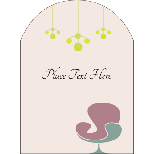 Interior Design Chair predesigned Label and Card template for future ...