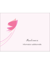 Papillon rose