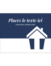 Maison sous un ciel bleu foncé