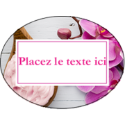 Glau00e7age et orchidu00e9e rose