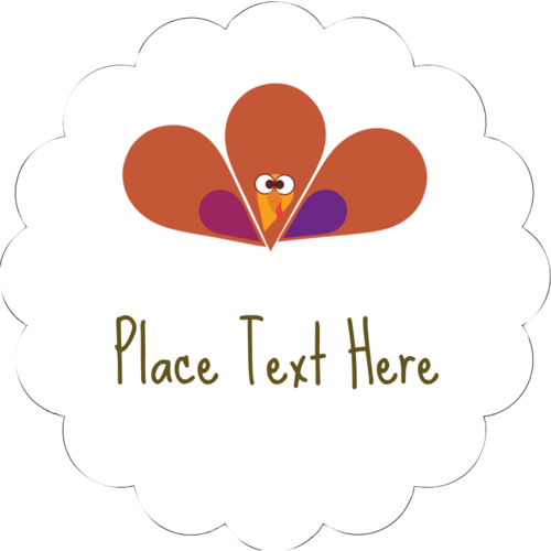 Thanksgiving Turkey predesigned Label and Card template for your next ...