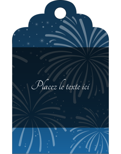 Feux d’artifice bleus du Nouvel An