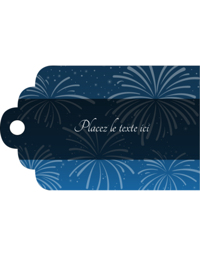 Feux d’artifice bleus du Nouvel An