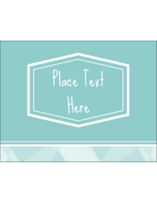 Simple Geometric Teal