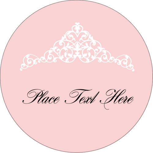 Pink Tiara predesigned Label and Card template for your next personal ...