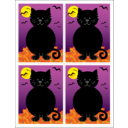 Chatte noire d'Halloween