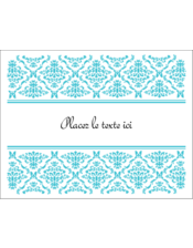 Turquoise floral