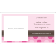 Bébé fille à petits pois