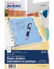 Intercalaires en plastique Durable et Marquables