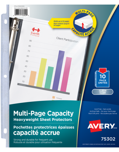 Avery® Multi-Page Capacity Sheet Protectors