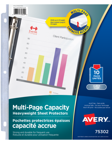  Multi-Page Capacity Sheet Protectors