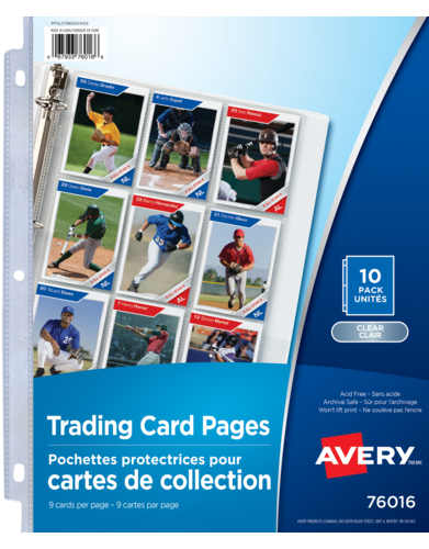  Trading Card Pages