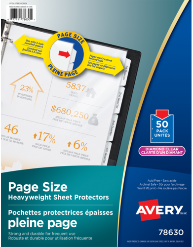  Page Size Sheet Protectors
