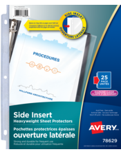 Pochettes protectrices avec ouverture latérale