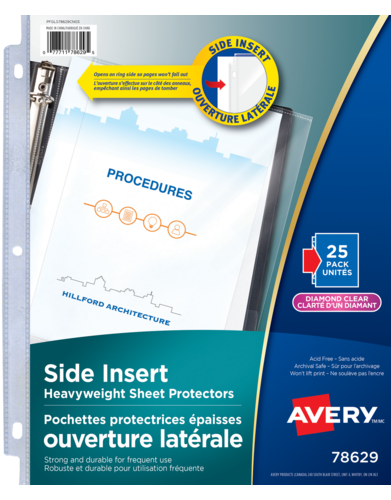  Side Insert Sheet Protectors