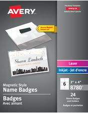  Magnetic Style Name Badge Kit