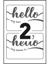 Avery&reg; Hello Name Badge Template