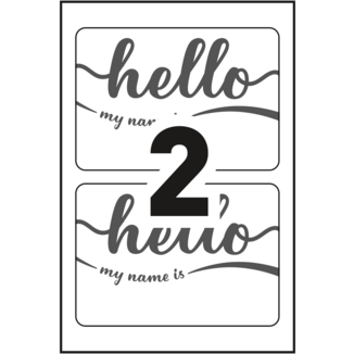 Avery&reg; Étiquettes badges autocollants