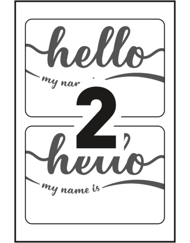 Avery&reg; Hello Name Badge Template
