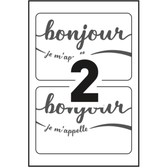 Avery&reg; Étiquettes badges autocollants