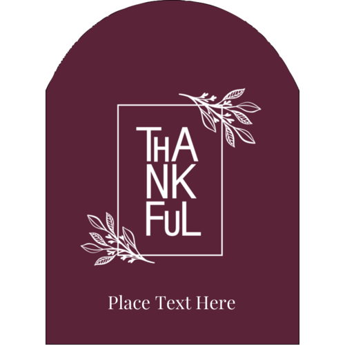 Thanksgiving Thankful Burgundy | Avery