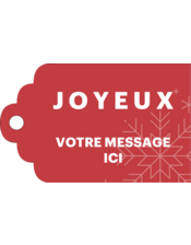 Flocons modernes en rouge