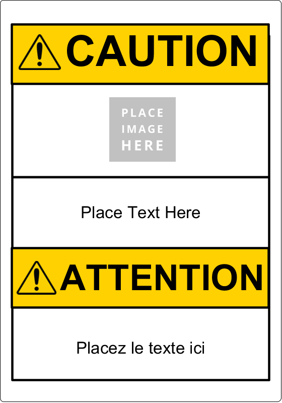 GHS ANSI Caution predesigned template for your next project | Avery