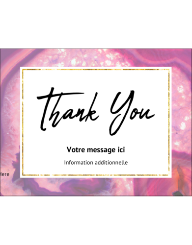Merci sur fond agate