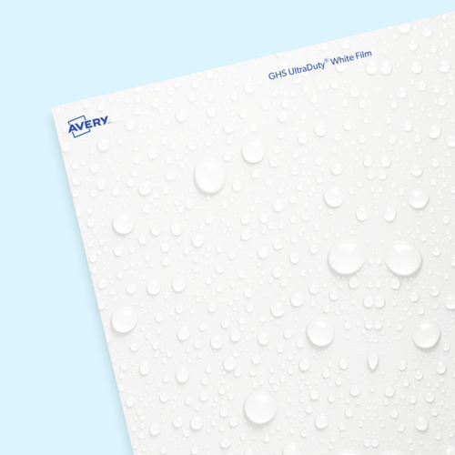 UltraHold Waterproof White Film Labels