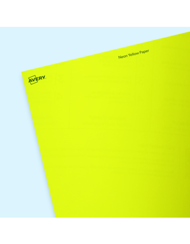 Neon Yellow Labels