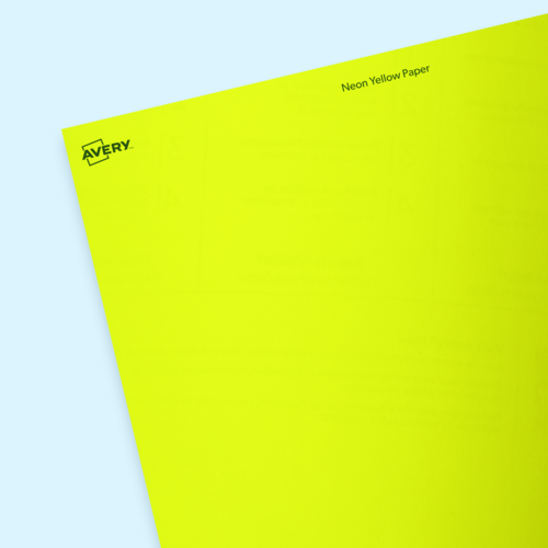 Neon Yellow Labels