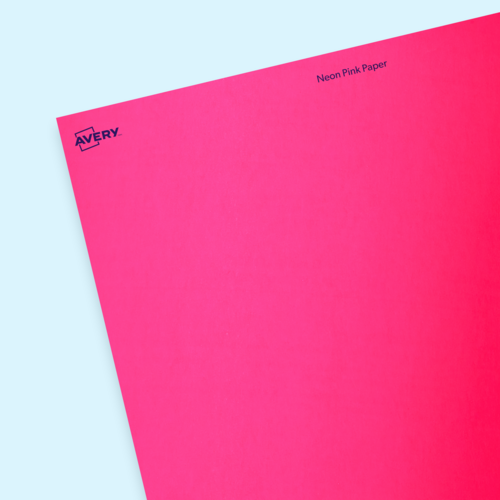 Neon Pink Labels