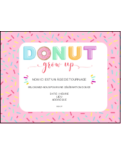 Beignet de fête d’anniversaire