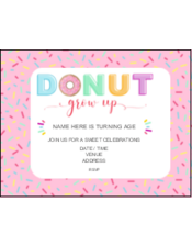 Birthday Donut party